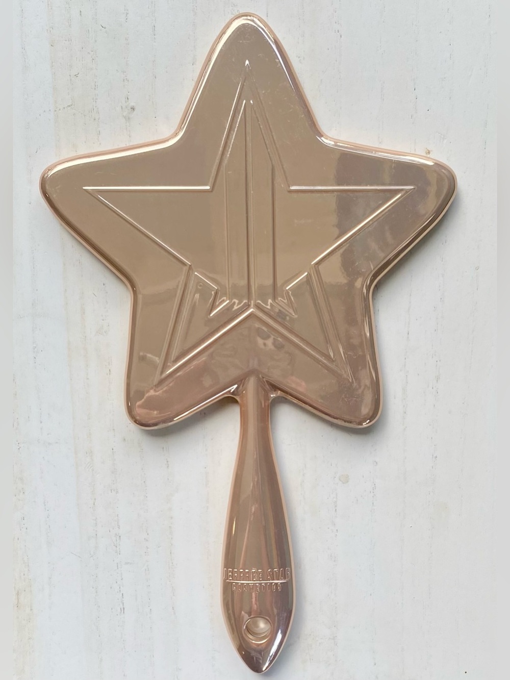 Jeffree Star Classic Star-Shaped Hand Mirror in Champagne
